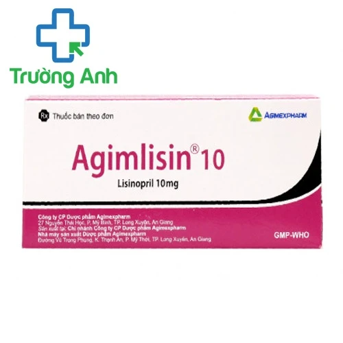 Agimlisin 10mg - Thuốc điều trị tăng huyết áp hiệu quả của Agimexpharm
