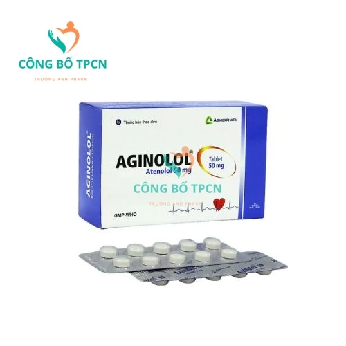 Aginolol 50mg - Thuốc điều trị tăng huyết áp hiệu quả của Agimexpharm