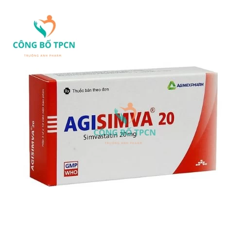 Agisimva 20 - Thuốc điều trị tăng cholesterol máu hiệu quả của Agimexpharm