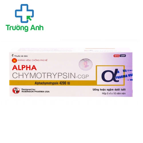 Alpha chymotrypsin - Thuốc kháng viêm, giảm phù nề hiệu quả
