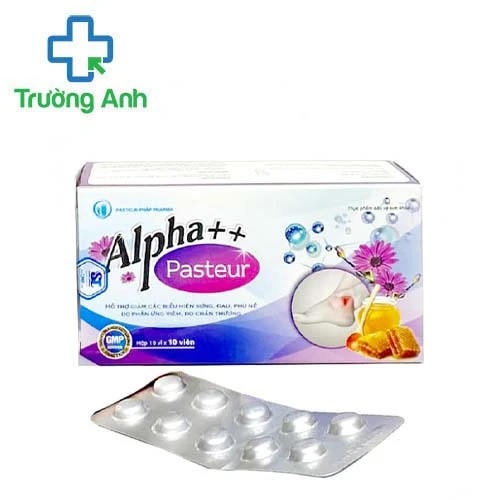 Alpha++ Pasteur - Hỗ trợ giảm sưng, tụ máu do viêm họng, sưng đau