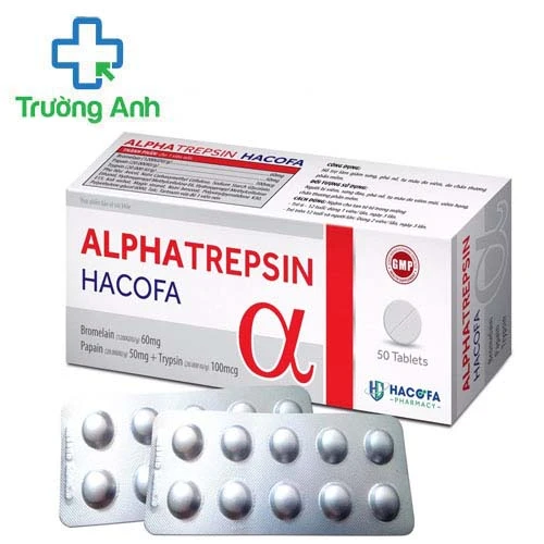 Alphatrepsin Hacofa - Hỗ trợ làm giảm sưng, tụ máu do viêm