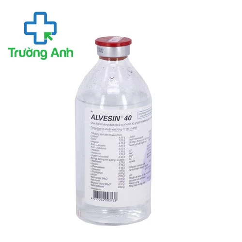 Alvesin  40 - Dung dịch cung cấp dinh dưỡng cho cơ thể