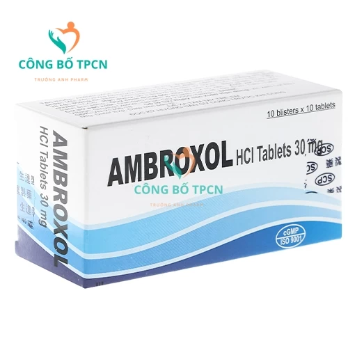 Ambroxol HCl Tablets 30mg Standard - Thuốc điều trị long đờm và tiêu nhầy hiệu quả