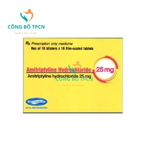 Amitriptyline Hydrochloride 25mg Savipharm - Điều trị trầm cảm