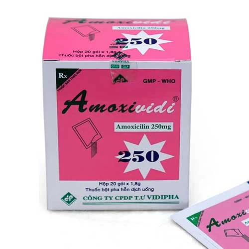 Amoxividi 250 Vidipha - Thuốc điều trị nhiễm khuẩn