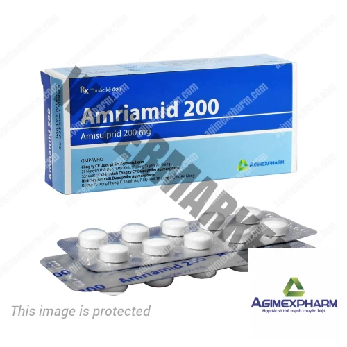 Amriamid 200 Agimexpharm - Thuốc điều trị bệnh tâm thần