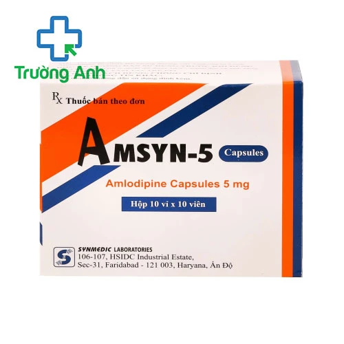 Amsyn 5 - Thuốc điều trị tăng huyết áp hiệu quả của Ấn Độ