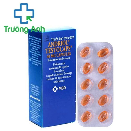 Andriol Testocaps - Thuốc điều trị bệnh thiểu năng tuyến sinh dục bẩm sinh