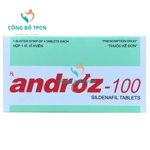 Androz-100 - Thuốc điều trị rối loạn cương cứng dương hiệu quả