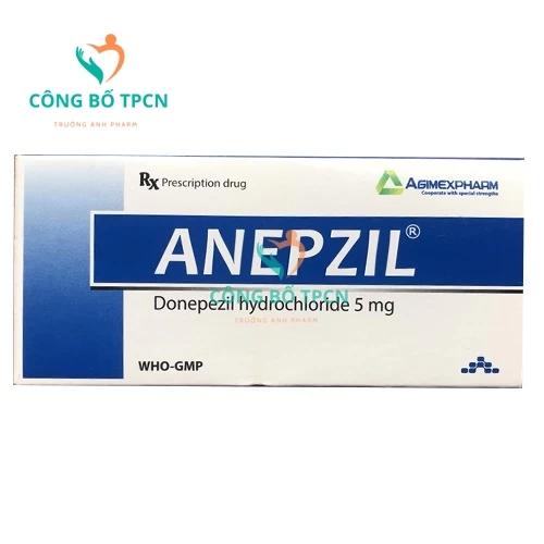 Anepzil 5mg Agimexpharm - Thuốc điều trị suy giảm trí nhớ hiệu quả