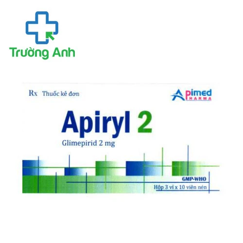 Apiryl 2 Apimed - Thuốc điều trị đái tháo đường hiệu quả
