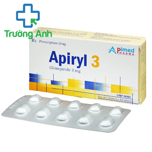Apiryl 3 - Thuốc điều trị đái tháo đường type 2 của Apimed