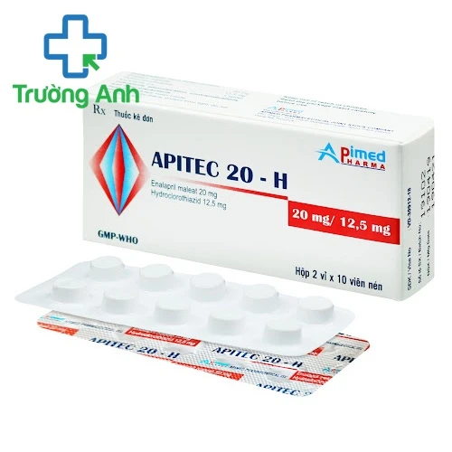 Apitec 20-H - Thuốc điều trị tăng huyết áp hiệu quả của Apimed