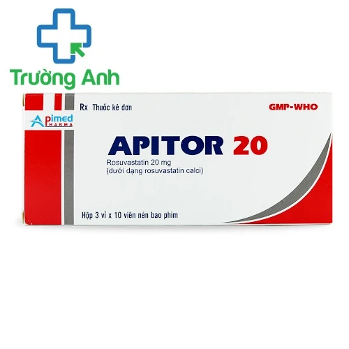 Apitor 20 - Thuốc hạ cholesterol máu hiệu quả của Apimed