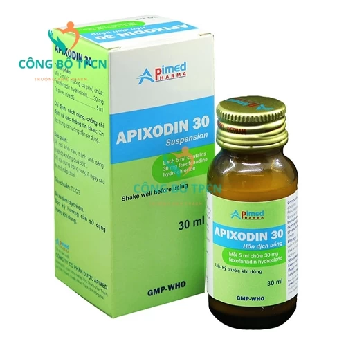 Apixodin 30 - Thuốc điều trị viêm mũi dị ứng hiệu quả của Apimed