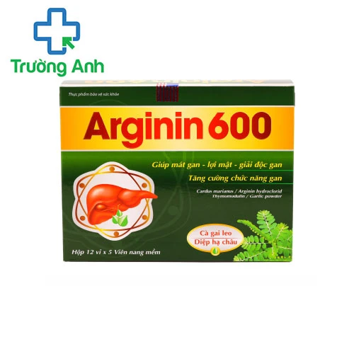 Arginin 600 - Giúp tăng cường chức năng gan hiệu quả