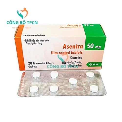 Asentra 50mg - Thuốc điều trị trầm cảm của Slovenia