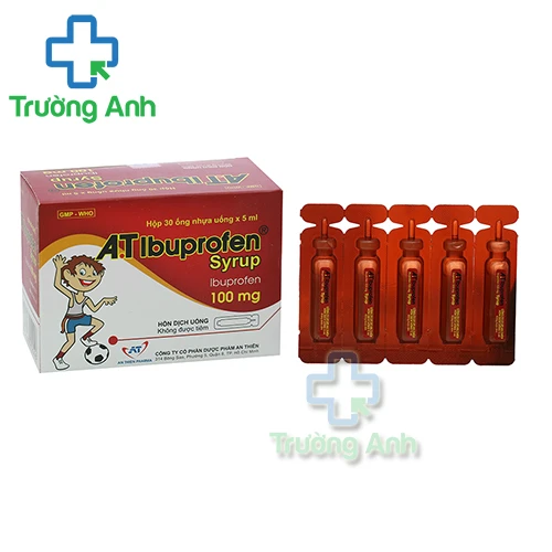 A.T Ibuprofen syrup (ống 5ml) - Thuốc giảm đau hạ sốt hiệu quả của An Thiên Pharma