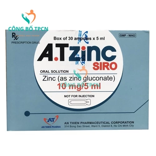 A.T ZinC siro - Thuốc bổ sung kẽm hiệu quả