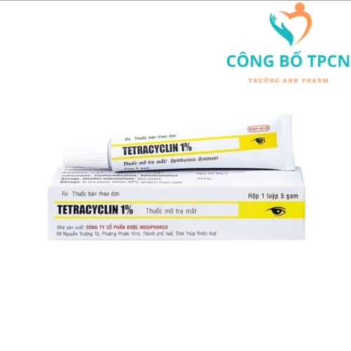 Tetracyclin 1% 5g Medipharco - Thuốc điều trị đau mắt hột
