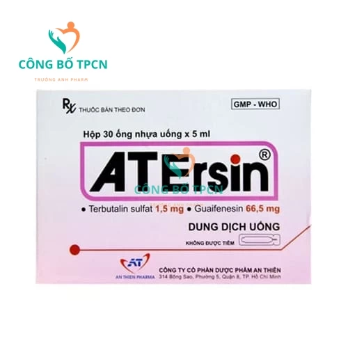 Atersin (ống 5ml) - Thuốc điều trị hen phế quản hiệu quả 