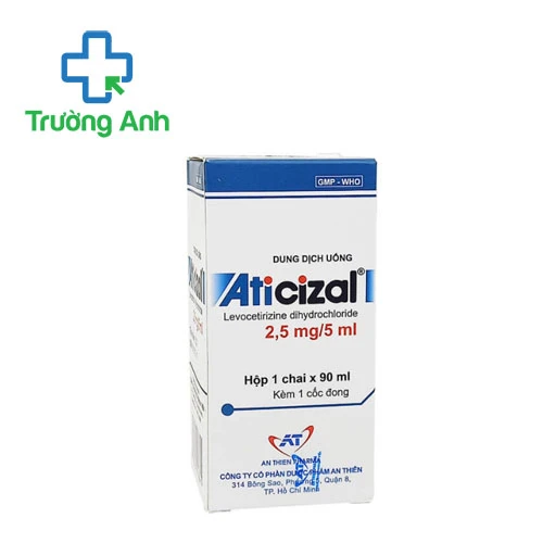 Aticizal 2,5mg/5ml An Thiên (chai 90ml) - Thuốc điều trị viêm mũi dị ứng hiệu quả