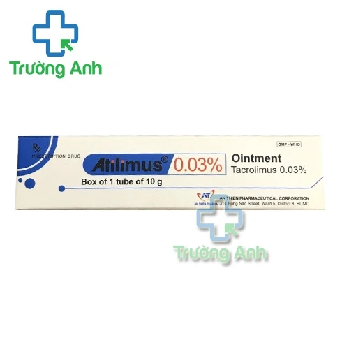 Atilimus 0.03% 10g An Thiên Pharma - Thuốc điều trị viêm da cơ địa