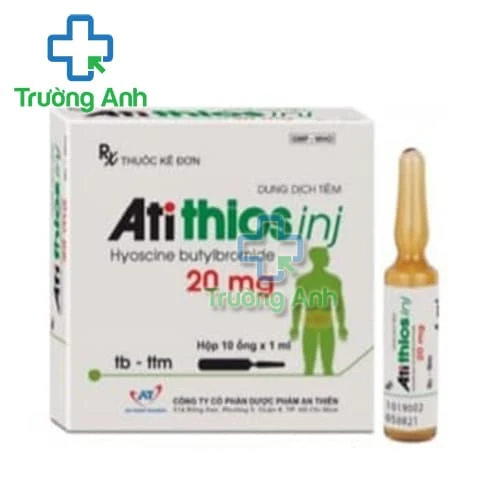 Atithios inj 20mg/1ml An Thiên - Ðiều trị co thắt đường tiêu hóa