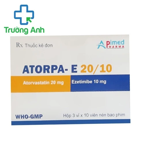 Atorpa- E 20/10 - Thuốc điều trị tăng cholesterol máu hiệu quả