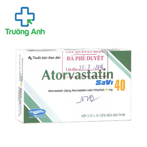 Atorvastatin SaVi 40 - Thuốc điều trị tăng cholesterol máu hiệu quả