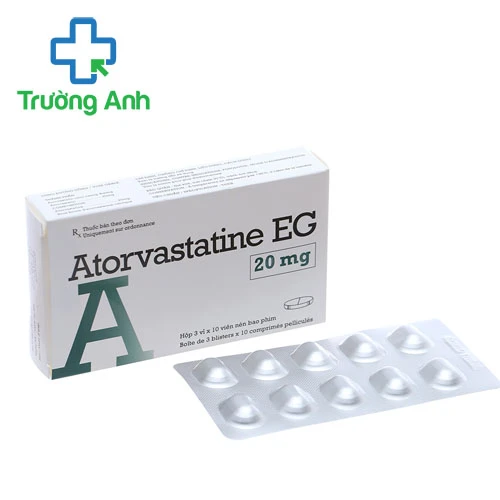 Atorvastatine EG 20mg Pymepharco - Thuốc điều trị tăng cholesterol máu