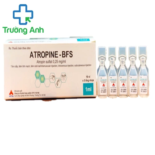 Atropine-BFS 0,25mg/ml CPC1HN - Thuốc điều trị co thắt cơ trơn hiệu quả