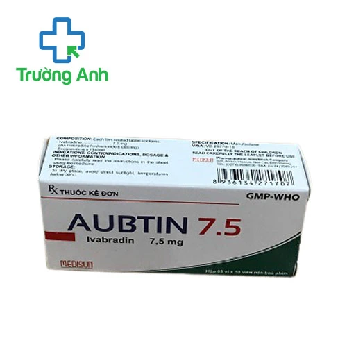 Aubtin 7.5 Medisun - Thuốc điều trị đau thắt ngực hiệu quả