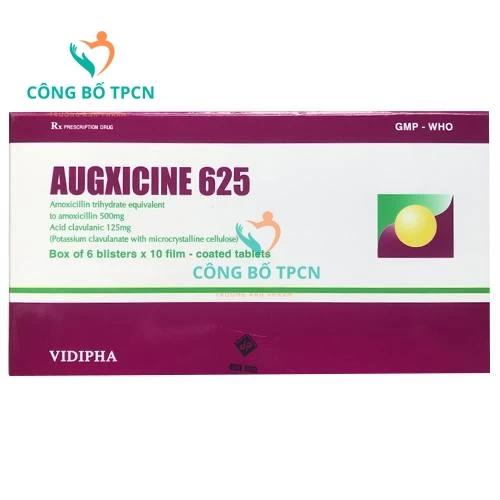 Augxicine 625 Vidipha - Thuốc điều trị nhiễm khuẩn