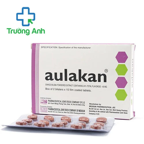 Aulakan 40mg Medisun - Thuốc điều trị cải thiện trí nhớ hiệu quả