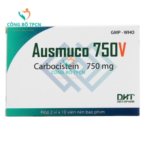 Ausmuco 750V - Thuốc điều trị bệnh viêm nhiễm đường hô hấp hiệu quả