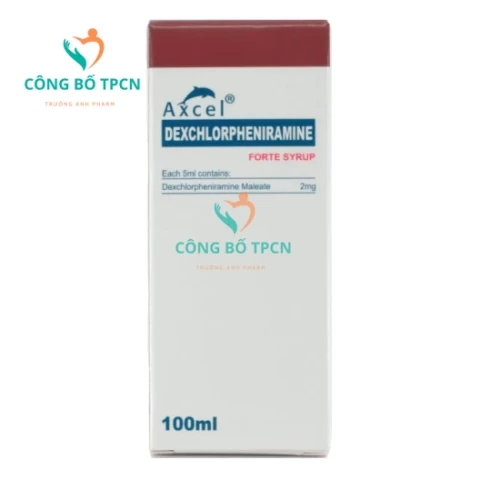 Axcel Dexchlorpheniramine Forte Syrup 2mg/5ml - Thuốc chống dị ứng