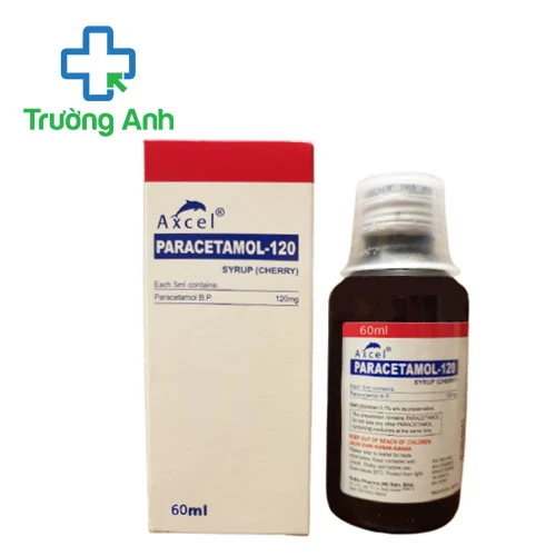 Axcel Paracetamol-120 syrup (Cherry) Kotra Pharma - Thuốc giảm đau hạ sốt hiệu quả