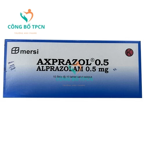 Axprazol 0.5 - Thuốc điều trị hội chứng lo âu, hoảng sợ