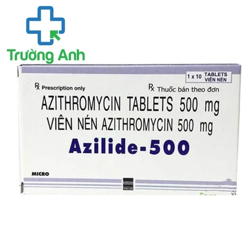 Azilide-500 - Thuốc điều trị nhiễm trùng đường hô hấp, sinh dục, tiết niệu