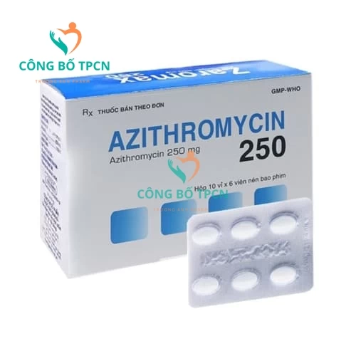 Azithromycin 250mg DHG - Thuốc điều trị nhiễm khuẩn hiệu quả
