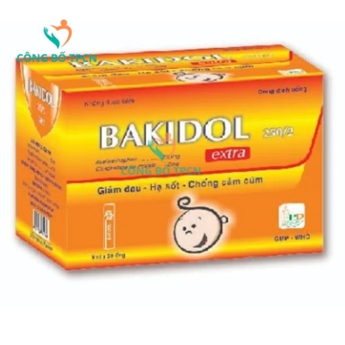 Bakidol Extra 250/2 Phuong Dong Pharma - Thuốc giảm đau hạ sốt hiệu quả