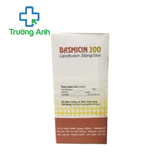 Basmicin 200mg/20ml Pharbaco - Thuốc điều trị nhiễm khuẩn hiệu quả