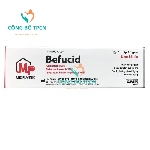 Befucid 15g Mediplantex - Thuốc điều trị các bệnh về da hiệu quả