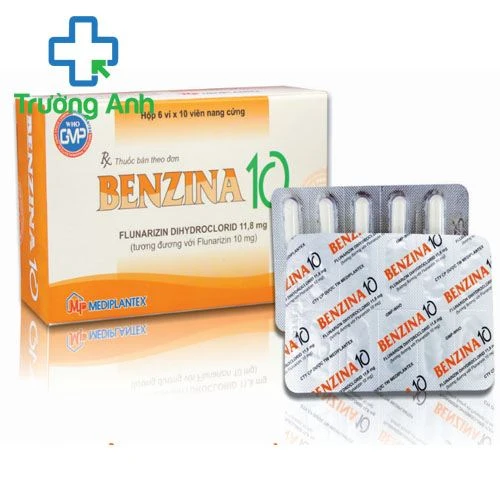 Benzina 10 - Thuốc điều trị đau nửa đầu, thiểu năng tuần hoàn não