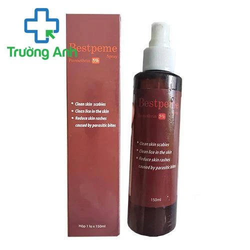 Bestperme Spray - Dung dịch xịt ghẻ hỗ trợ điều trị bệnh ngoài da