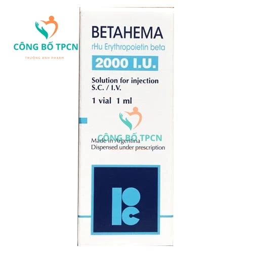 Betahema 2000 Iu - Thuốc điều trị thiếu máu hiệu quả