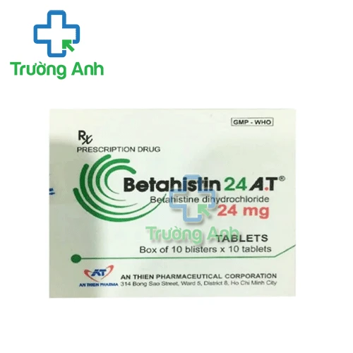 Betahistin 24 A.T - Ðiều trị hội chứng Ménière