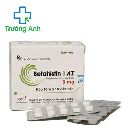 Betahistin 8 A.T - Thuốc điều trị hội chứng Meniere hiệu quả 